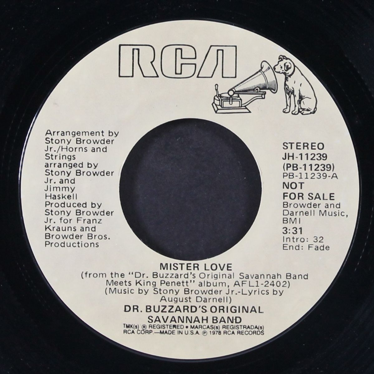 mister love / mono by DR. BUZZARD'S ORIGINAL SAVANNAH BAND