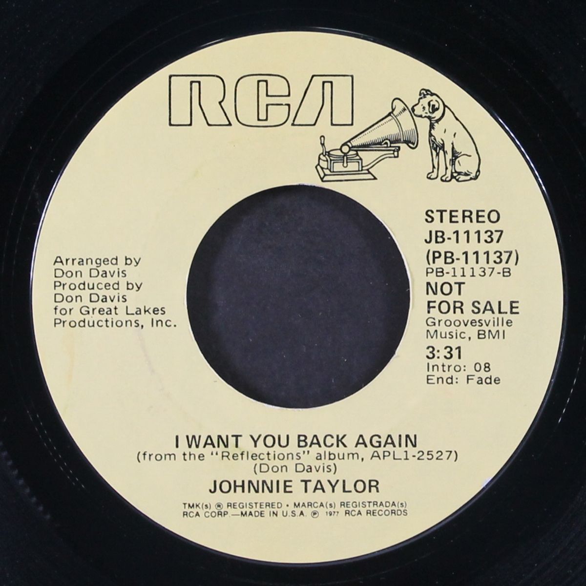 i want you back again / mono by JOHNNIE TAYLOR