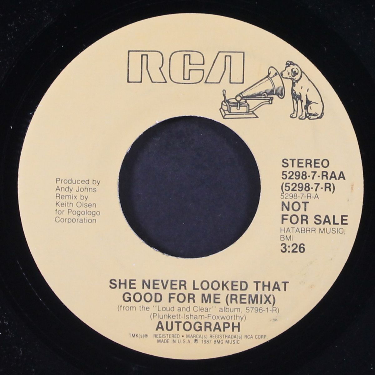 she never looked that good for me by AUTOGRAPH