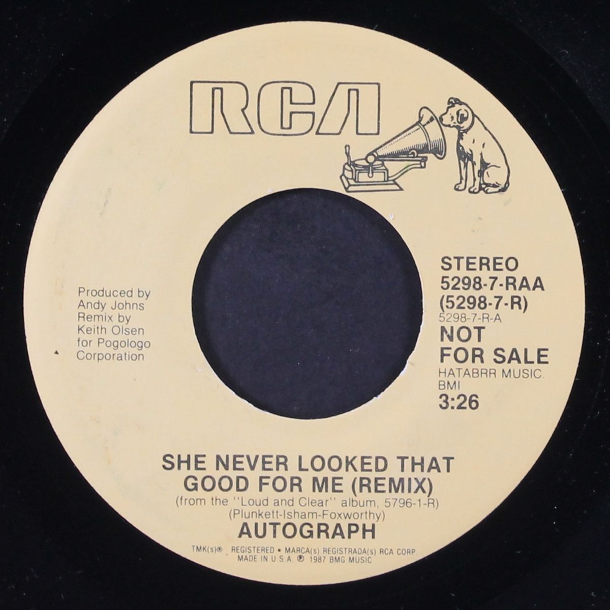 she never looked that good for me by AUTOGRAPH