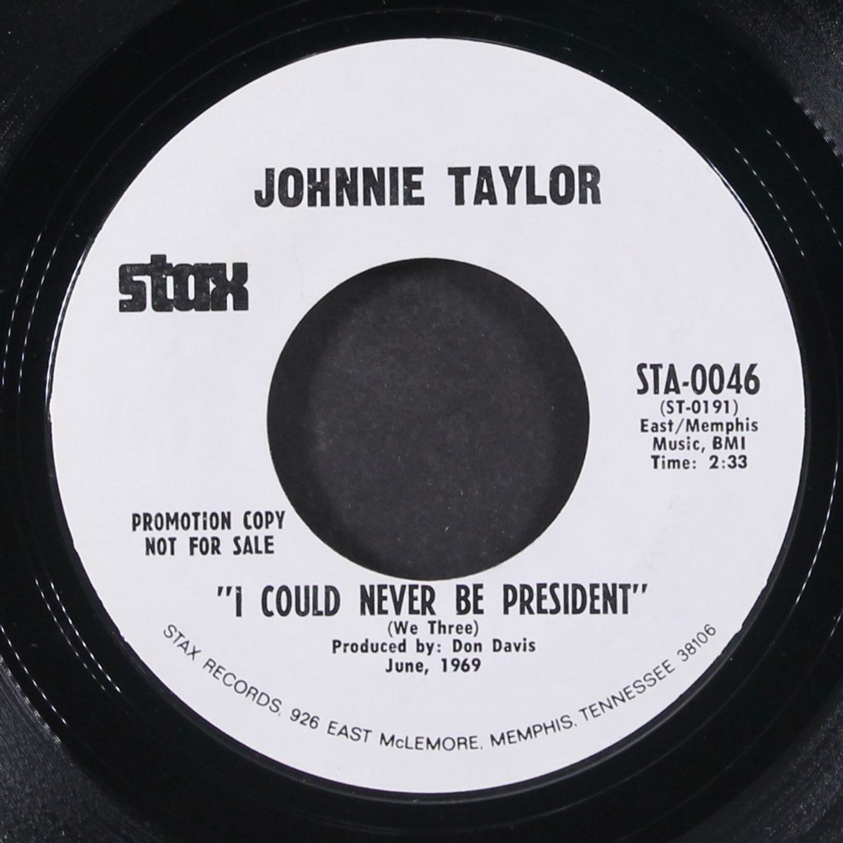 i could never be preisdent by JOHNNIE TAYLOR