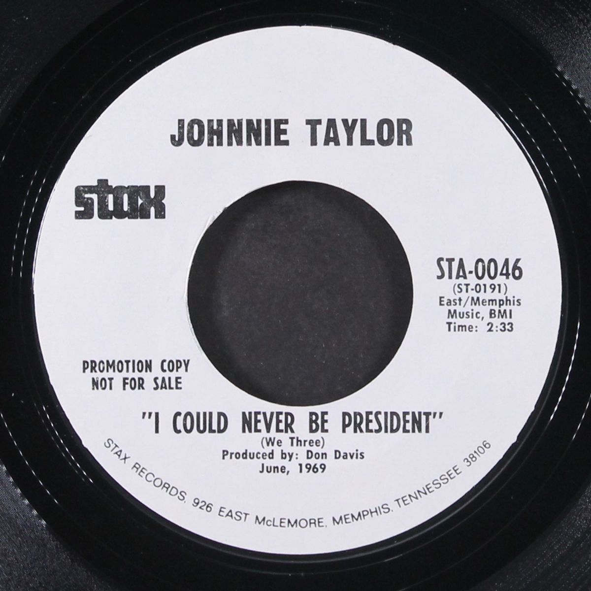 i could never be preisdent by JOHNNIE TAYLOR