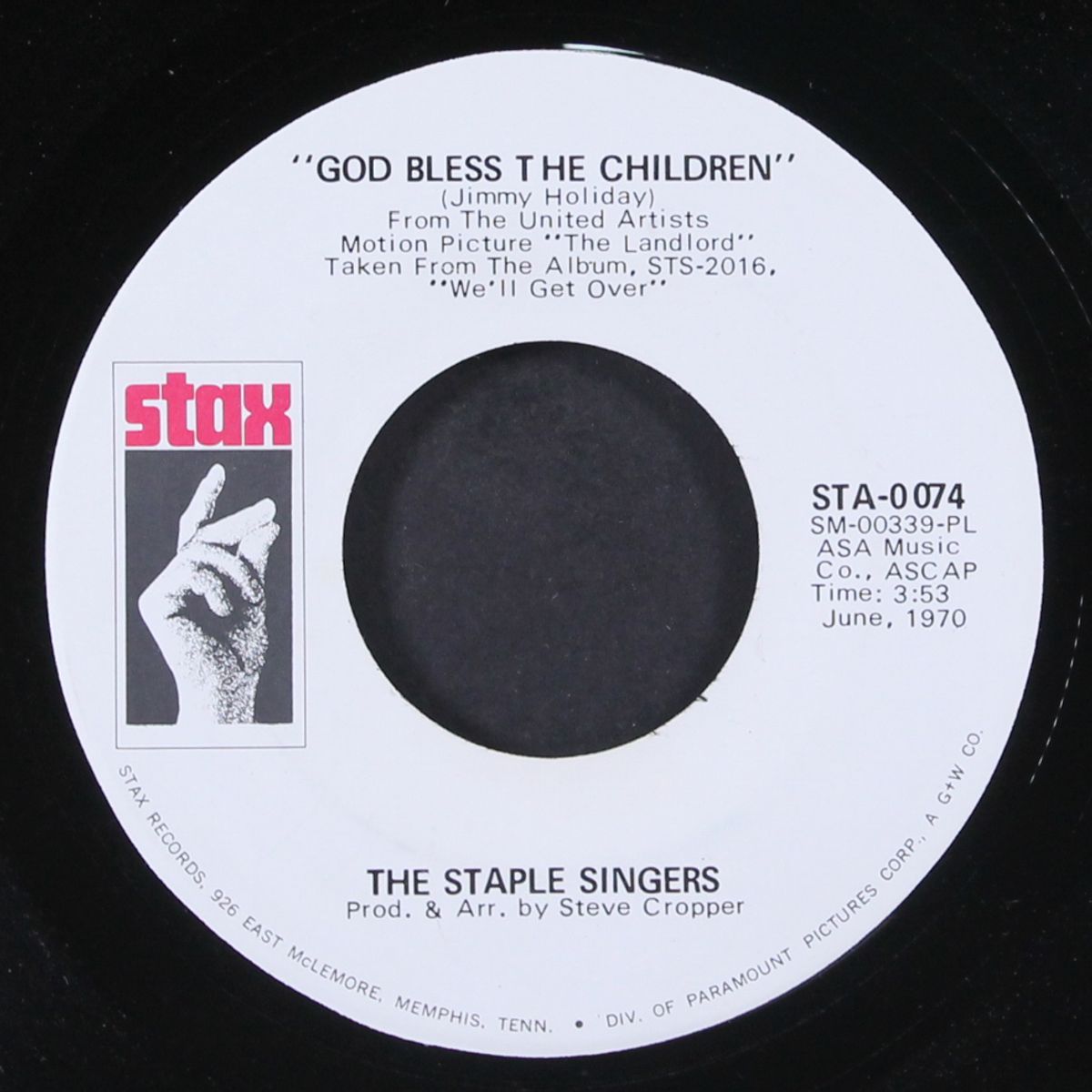 brand new day / god bless the children by STAPLE SINGERS