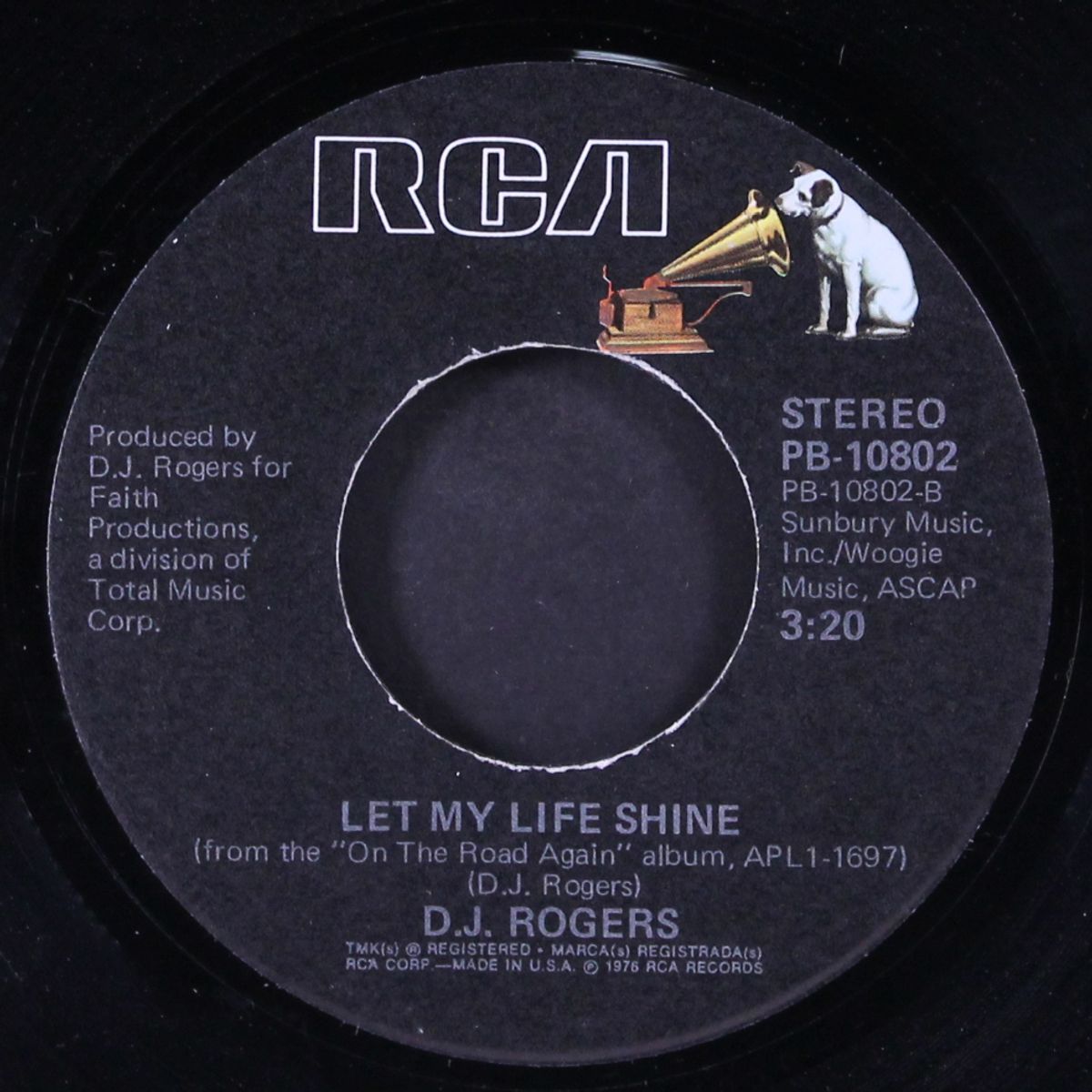 let my life shine / on the road again by D.J. ROGERS