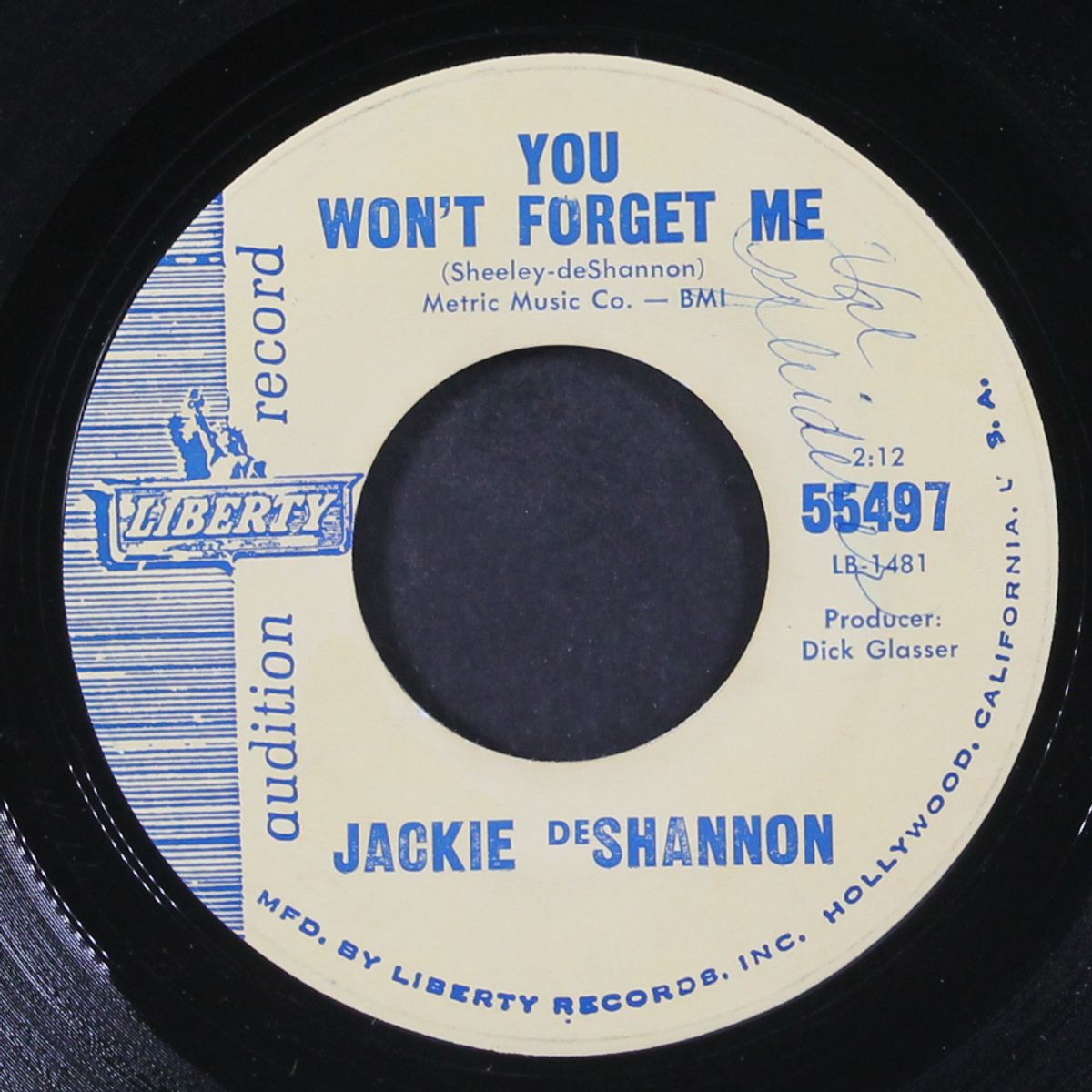 you won't forget me by JACKIE DESHANNON