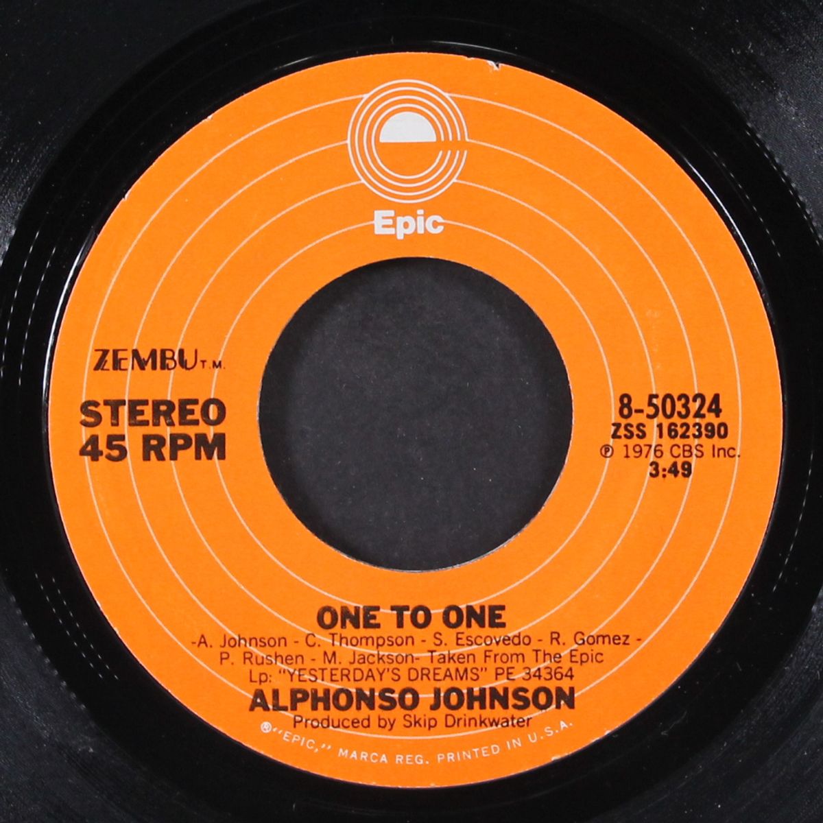 love's the way i feel 'bout cha / one to one by ALPHONSO JOHNSON