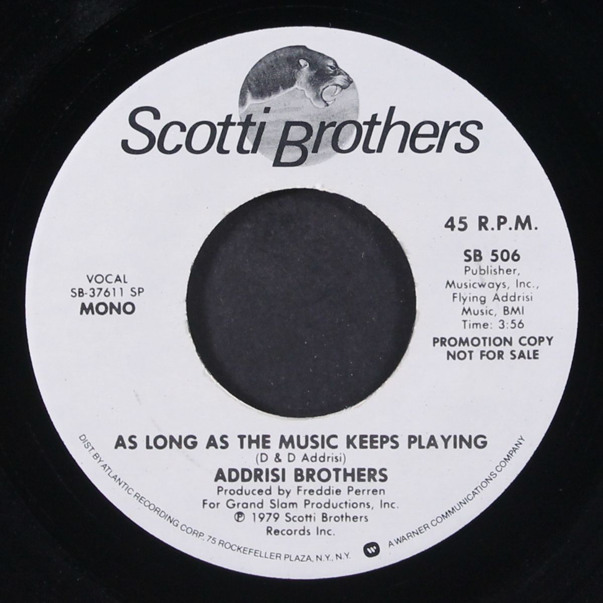 as long as the music keeps playing by ADDRISI BROTHERS