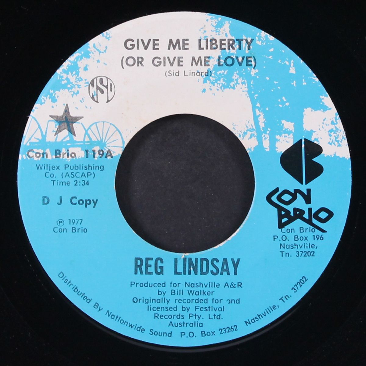give me liberty / ain't gonna let you sock it to me by REG LINDSAY