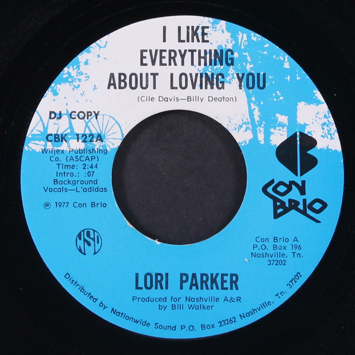 i like everything about loving you / out of luck out of love by LORI PARKER