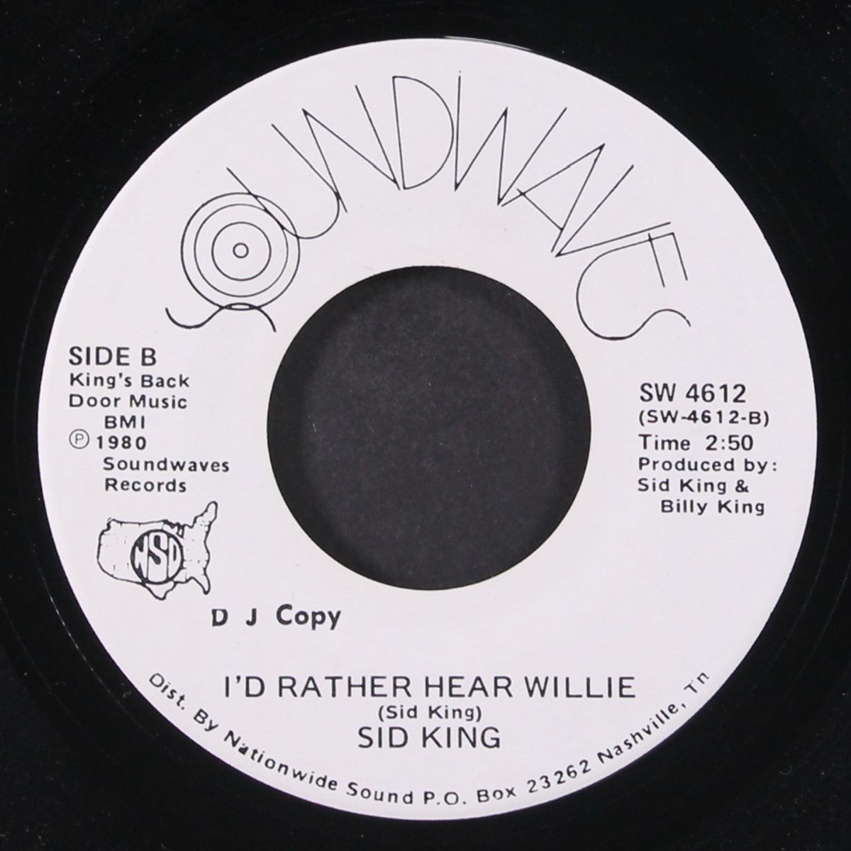 back door man / i'd rather hear willie by SID KING