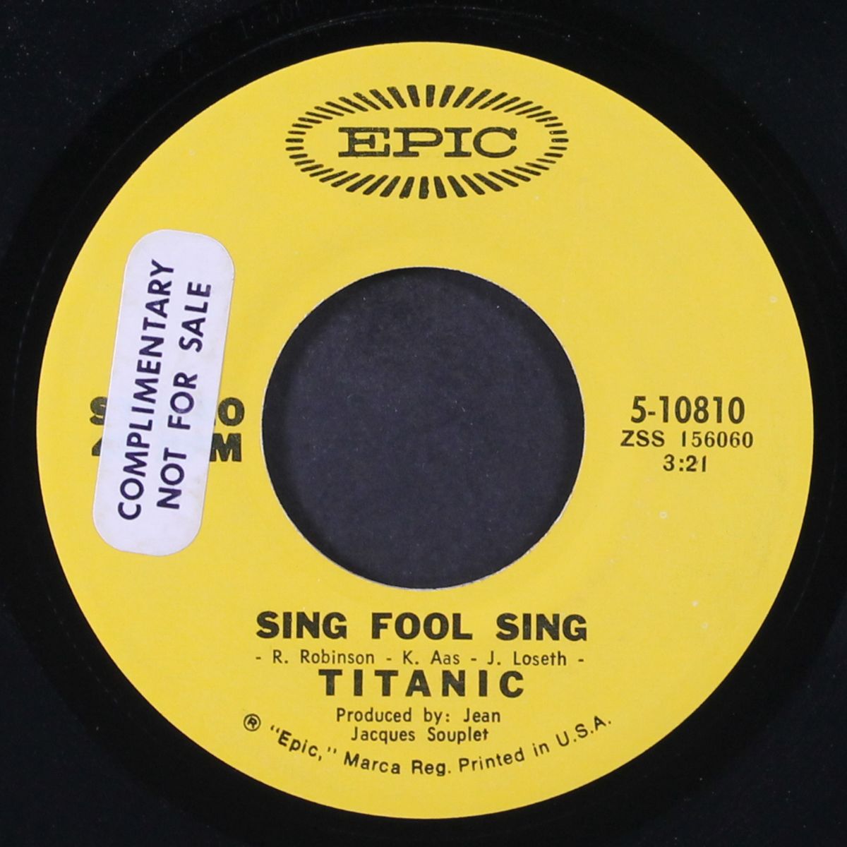 sultana / sing fool sing by TITANIC