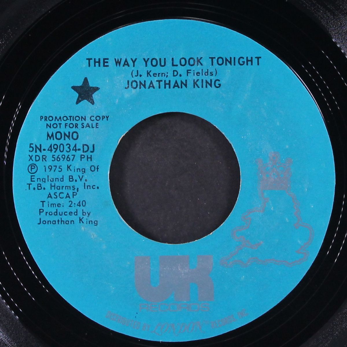 the way you look tonight / mono by JONATHAN KING