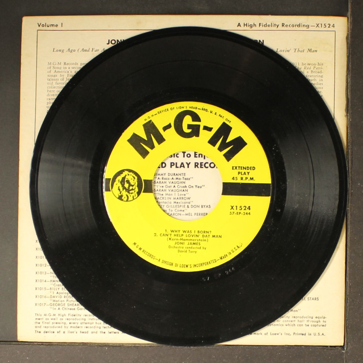 sings songs by jerome kern by JONI JAMES