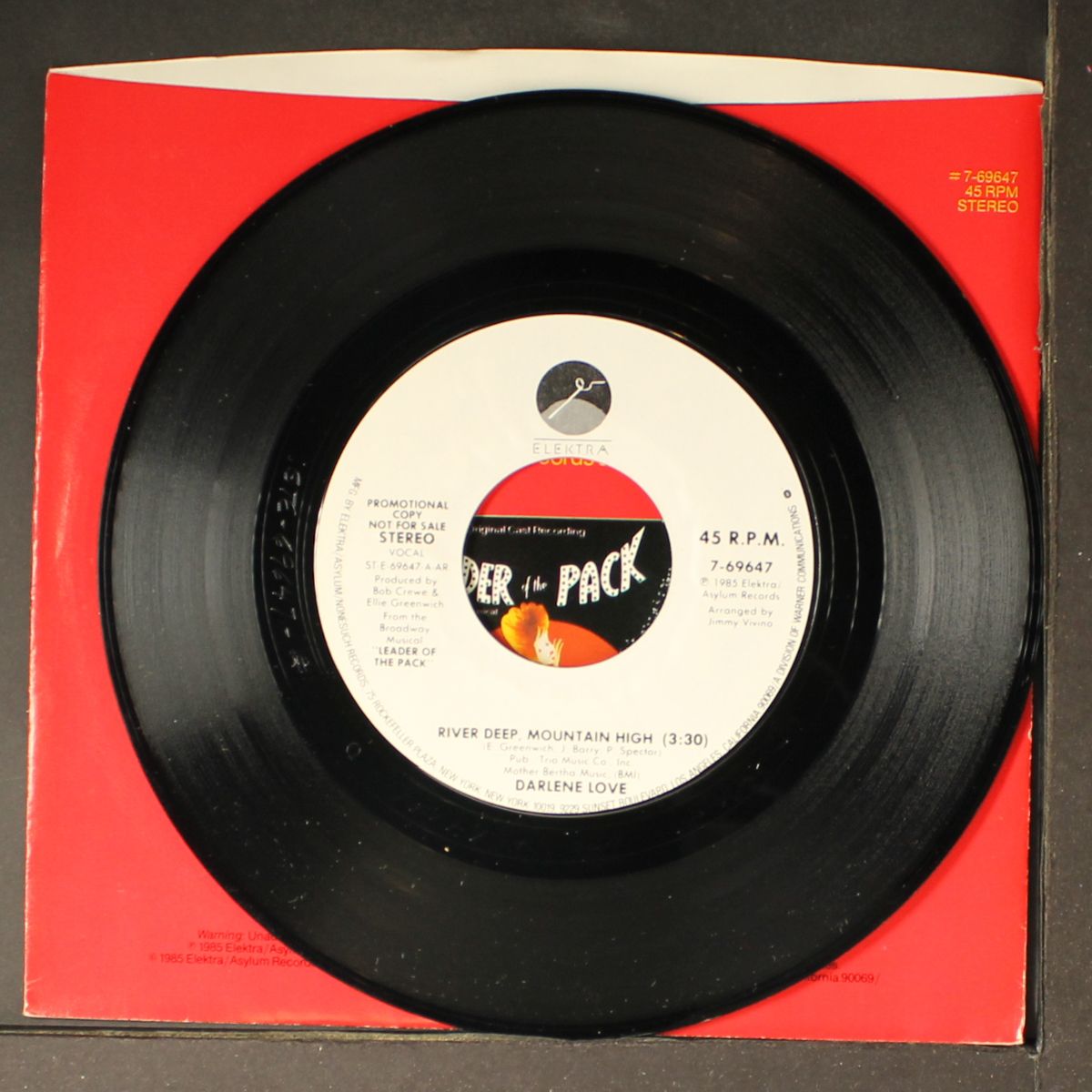 river deep mountain high / leader of the pack by DARLENE LOVE