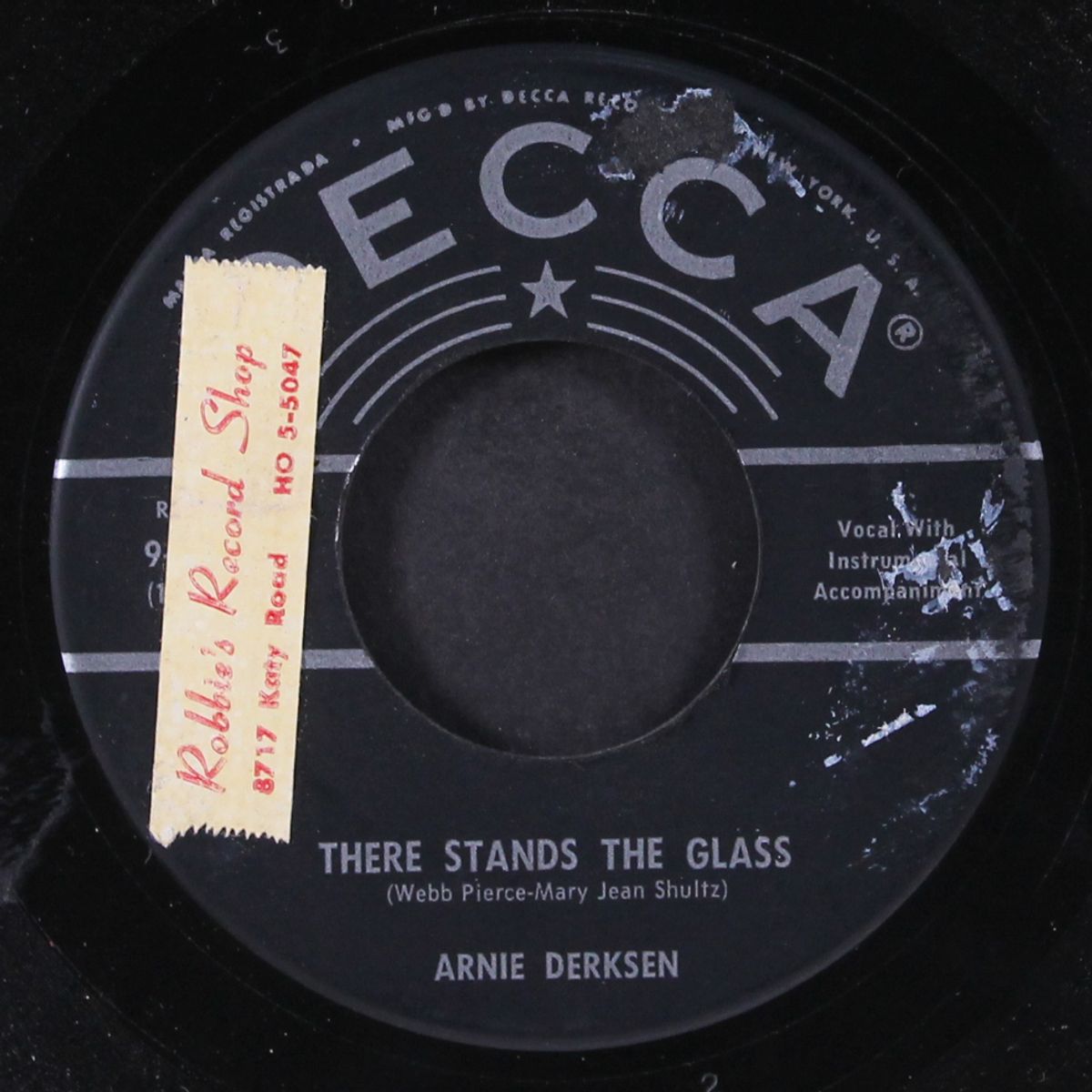 there stands the glass / i'm with you by ARNIE DERKSEN
