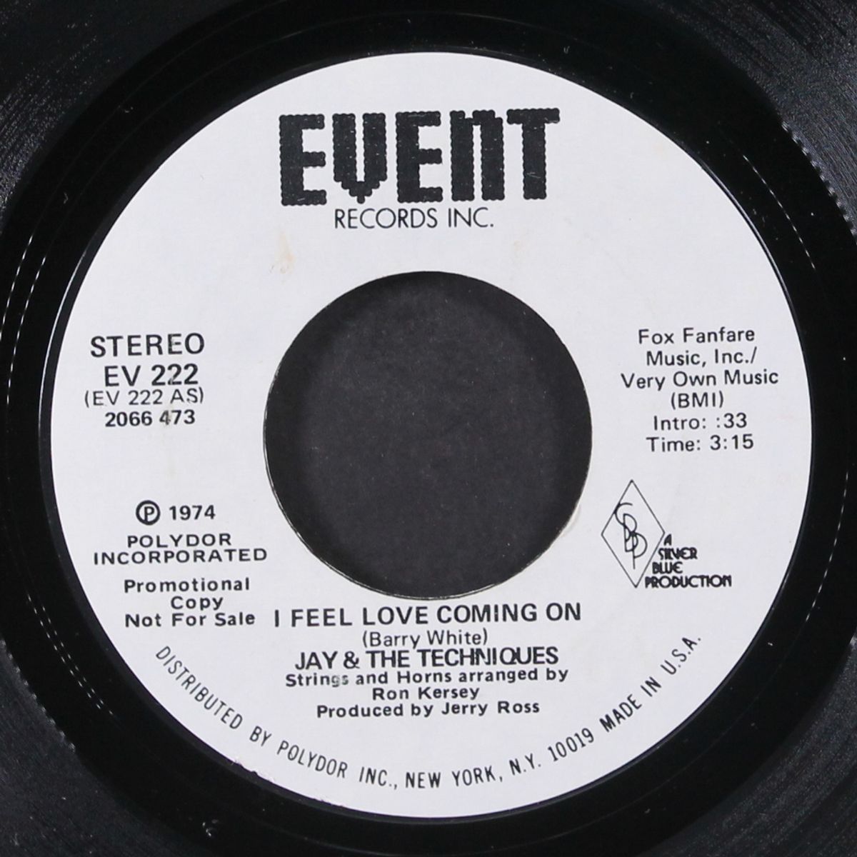 i feel love coming on / mono by JAY & THE TECHNIQUES