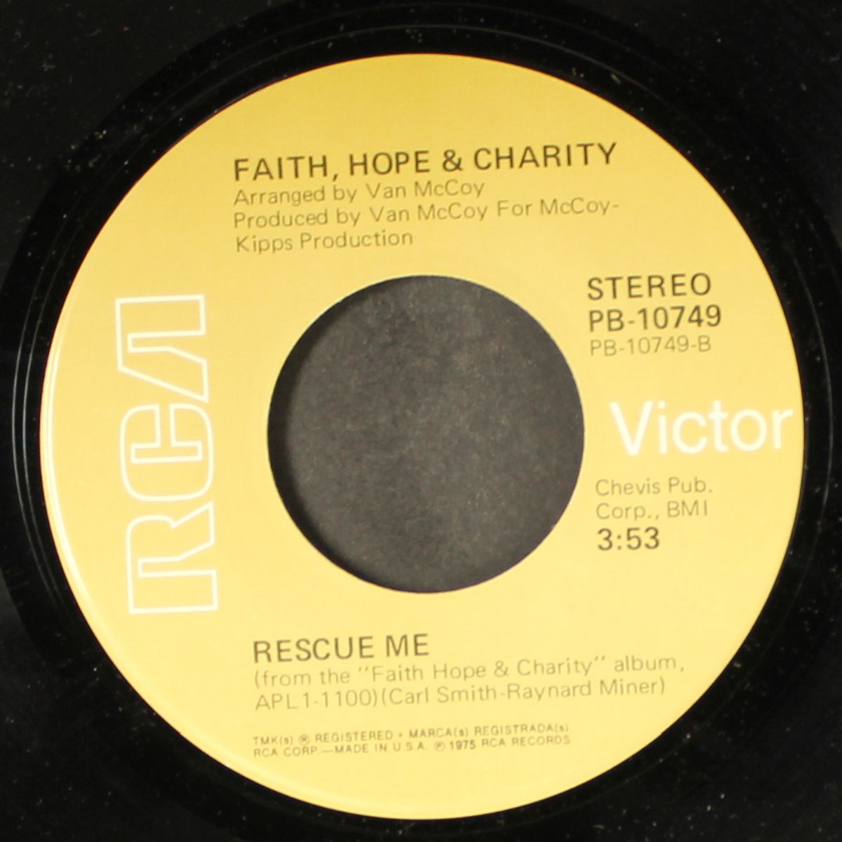 rescue me / you're my peace of mind by FAITH HOPE & CHARITY
