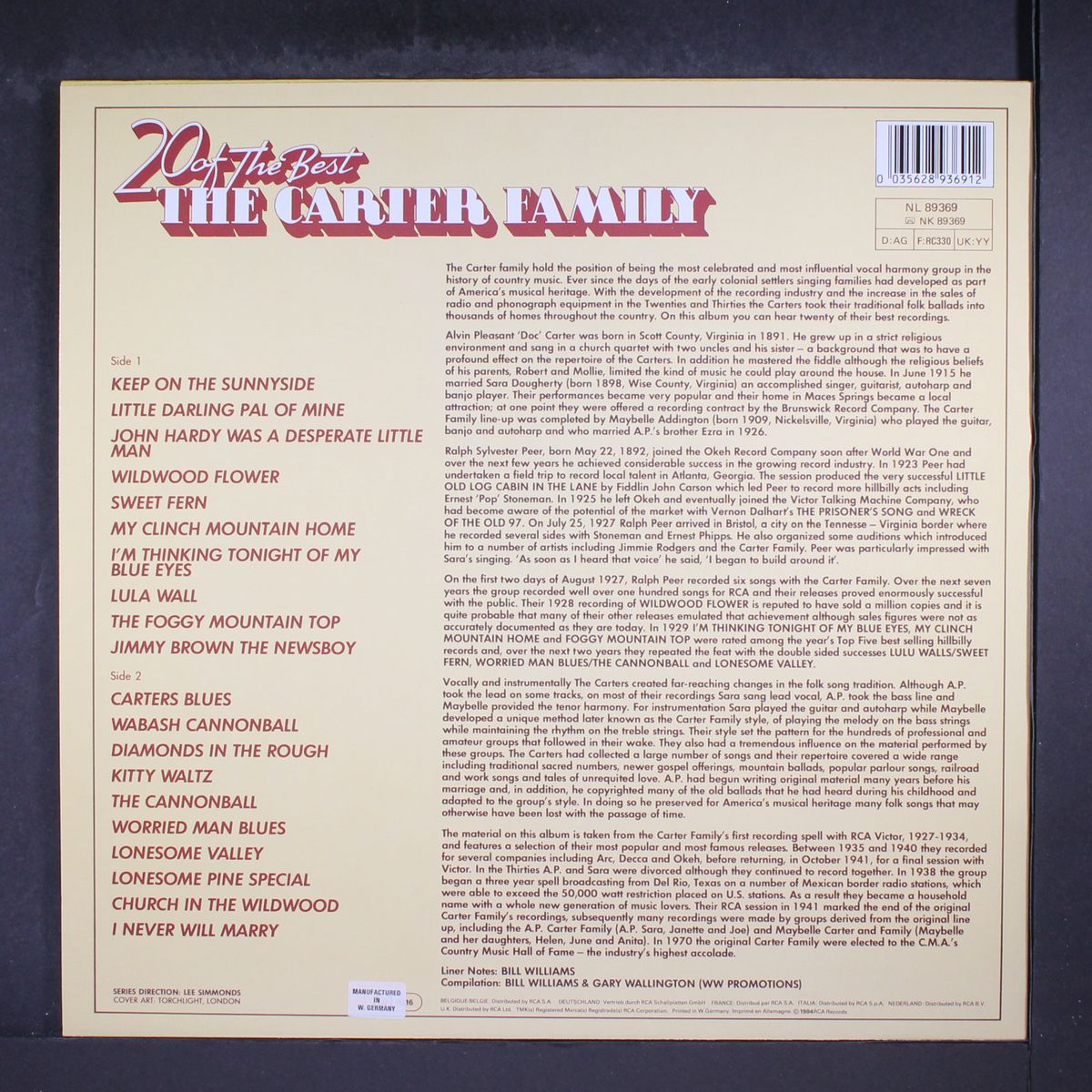 20 of the best by CARTER FAMILY