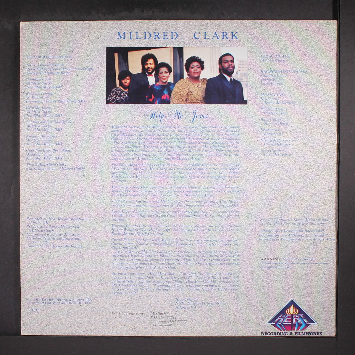 help me jesus by MILDRED CLARK