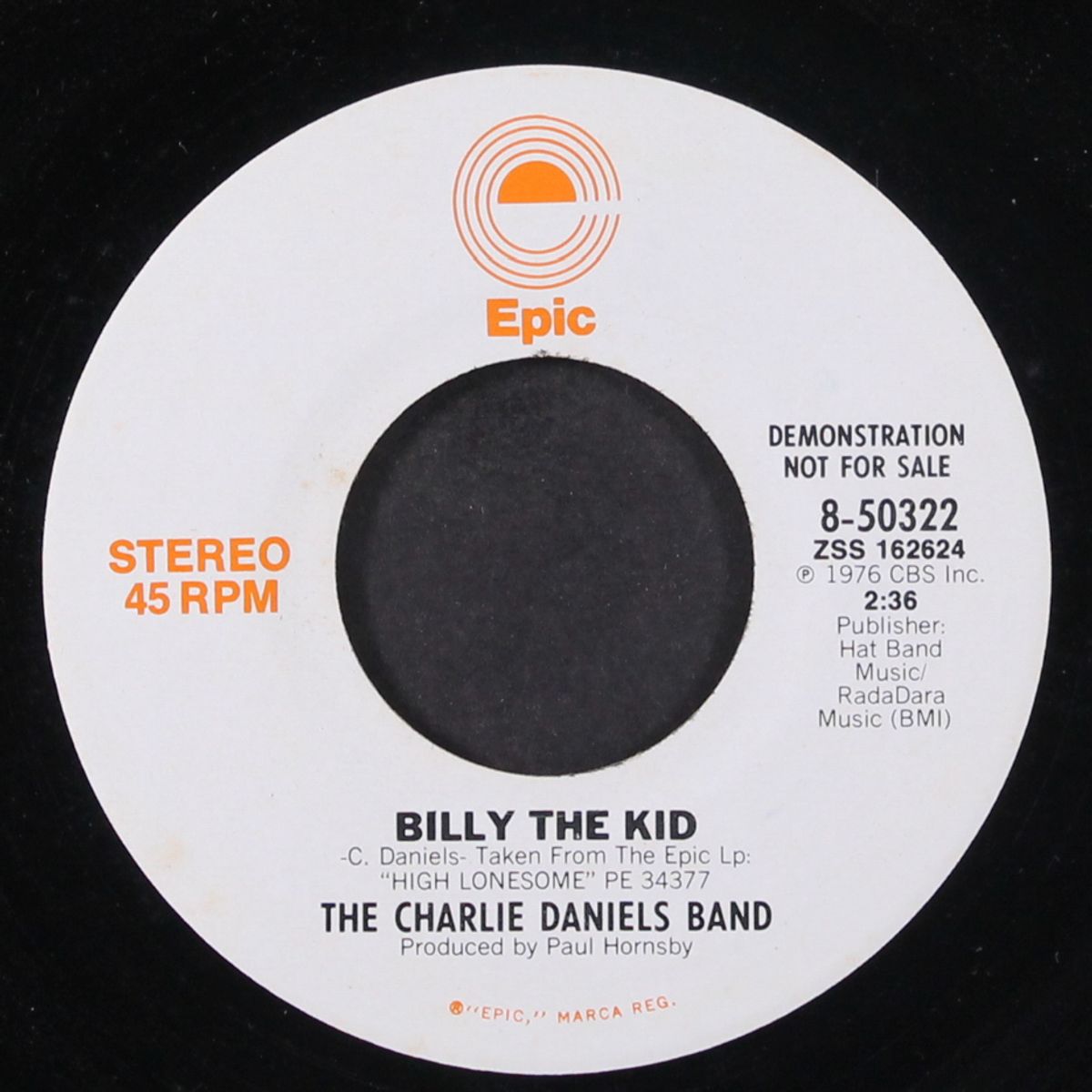 billy the kid / mono by CHARLIE DANIELS BAND