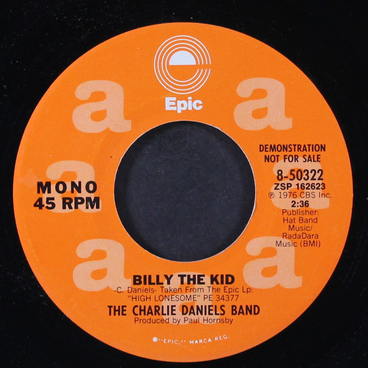 billy the kid / mono by CHARLIE DANIELS BAND