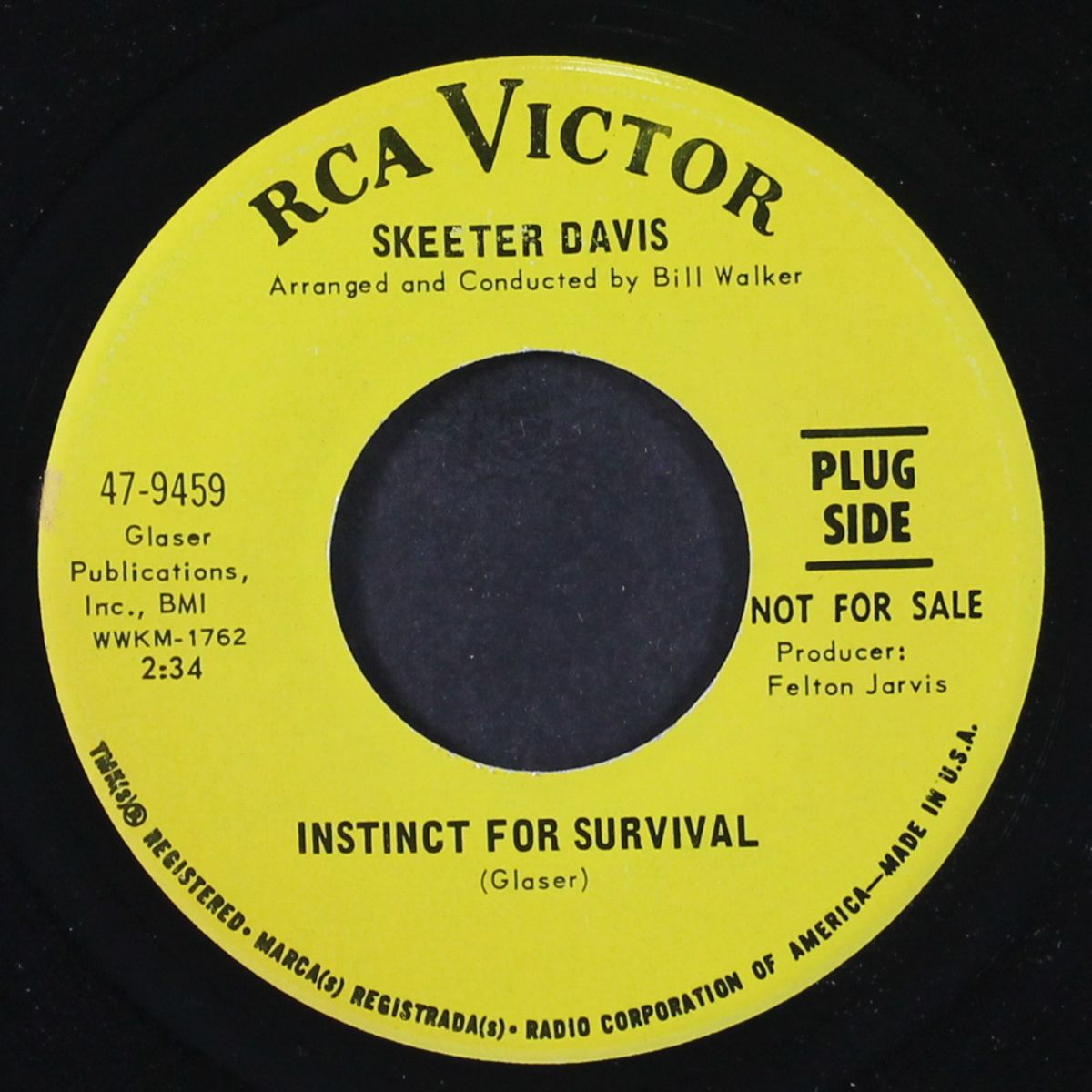 instinct for survival / how in the world by SKEETER DAVIS