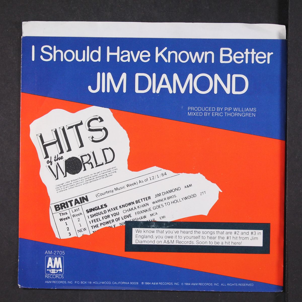 i should have known better / same by JIM DIAMOND