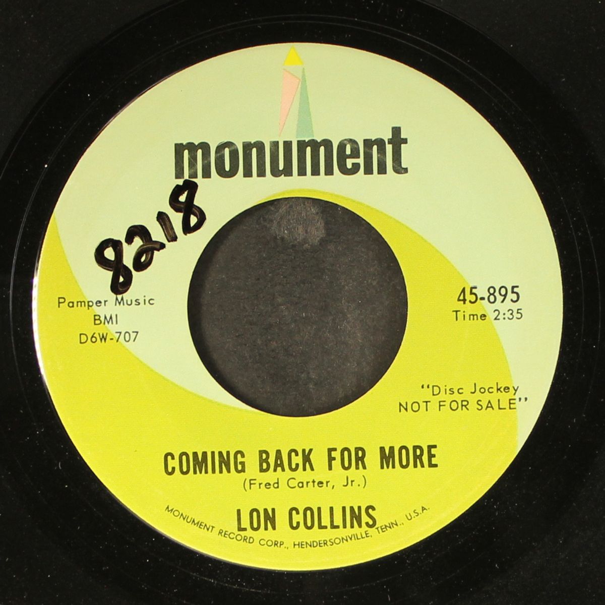 two words ended it all / coming back for more by LON COLLINS