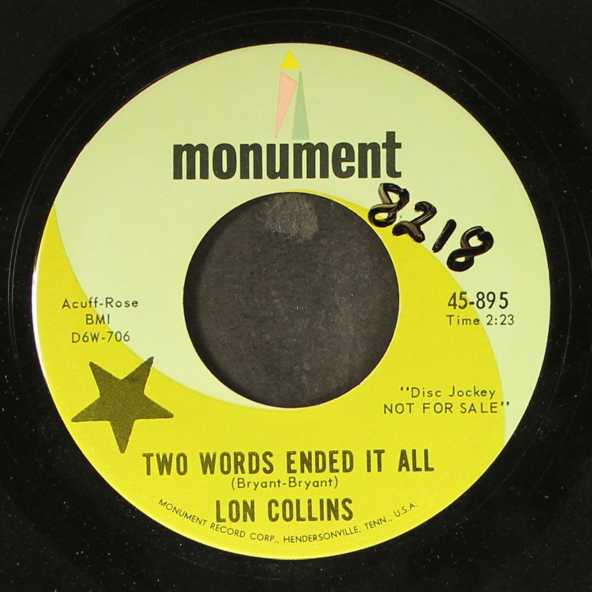 two words ended it all / coming back for more by LON COLLINS