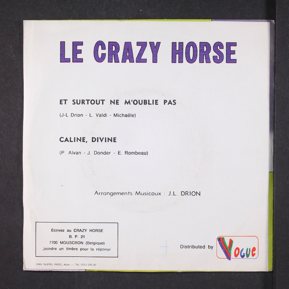 et surtout ne m'oublie pas / caline, divine by CRAZY HORSE