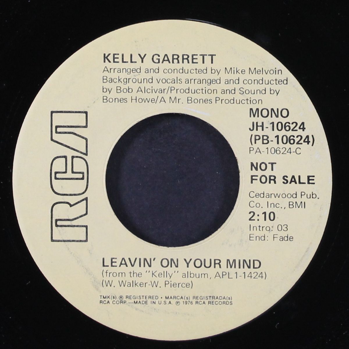 leavin' on your mind / mono by KELLY GARRETT
