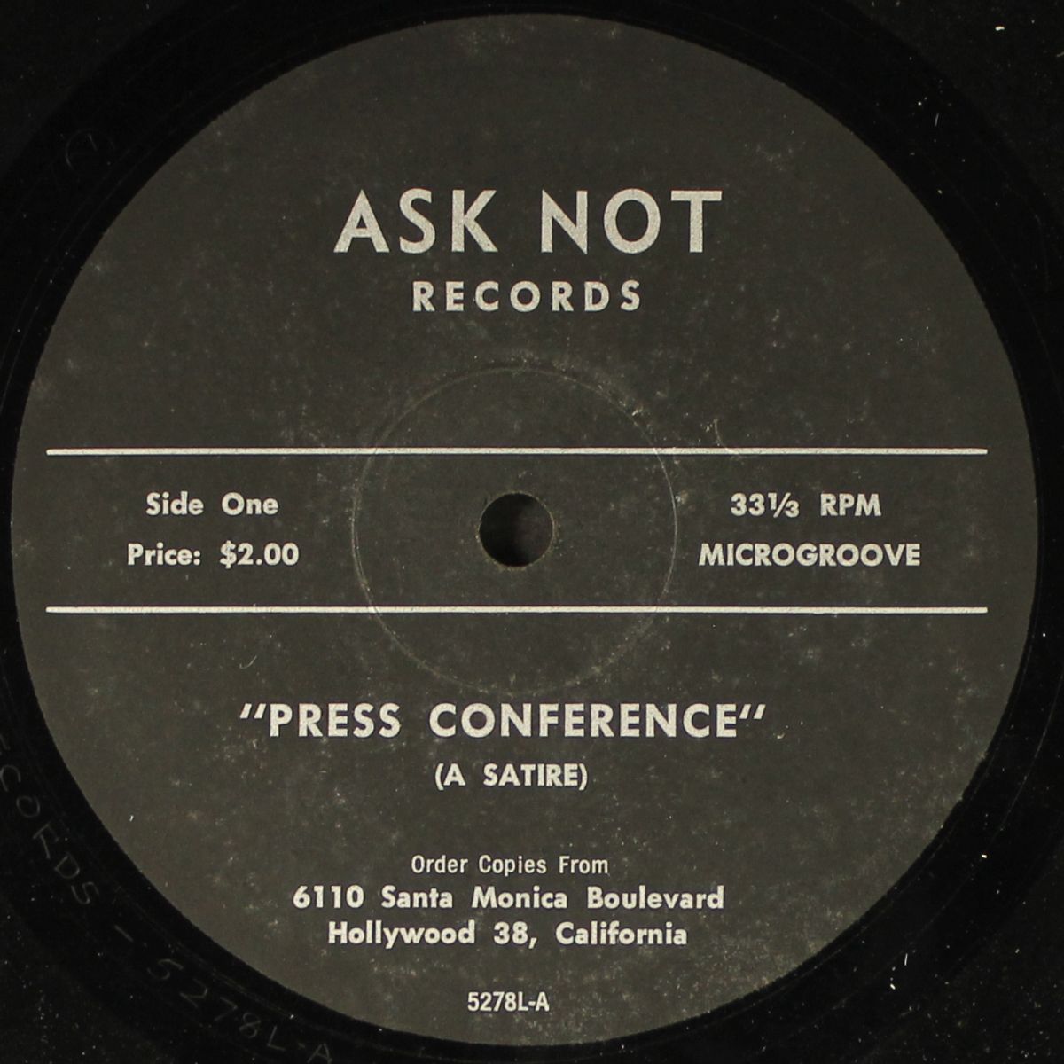 press conference (a satire) by UNKNOWN ARTIST