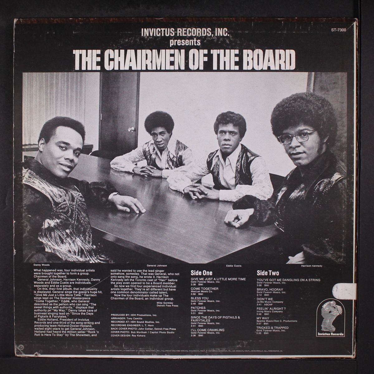 give me just a little more time by CHAIRMEN OF THE BOARD