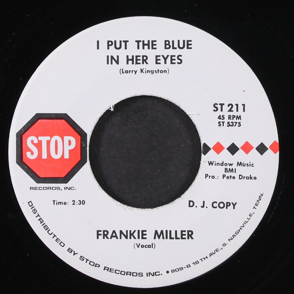 pain / i put the blue in her eyes by FRANKIE MILLER