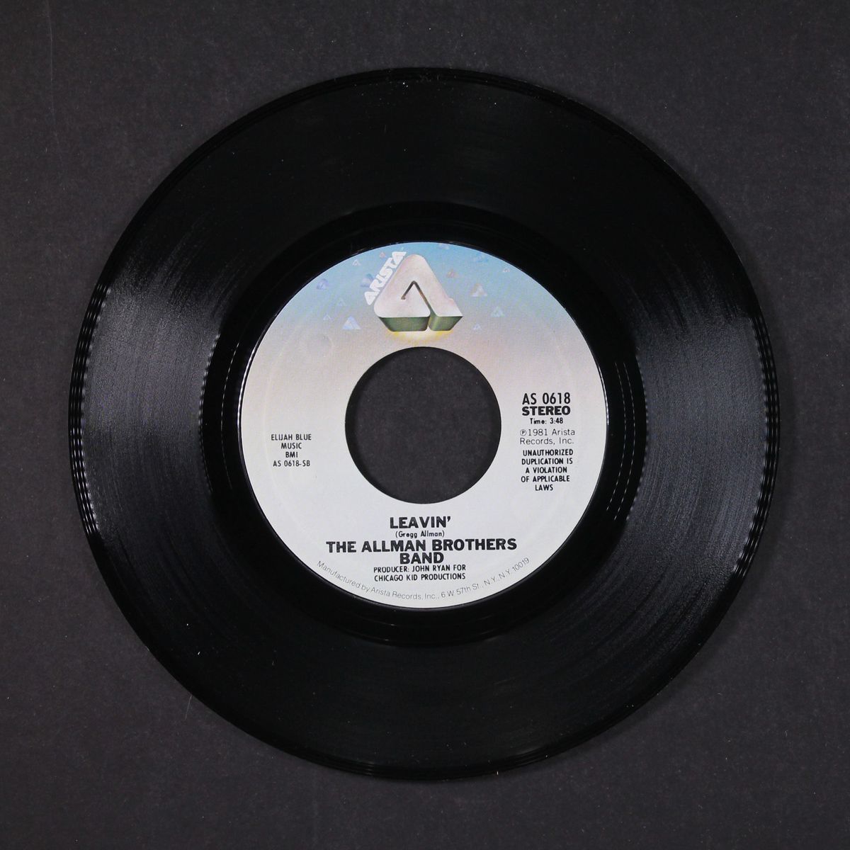 straight from the heart / leavin' by ALLMAN BROTHERS BAND