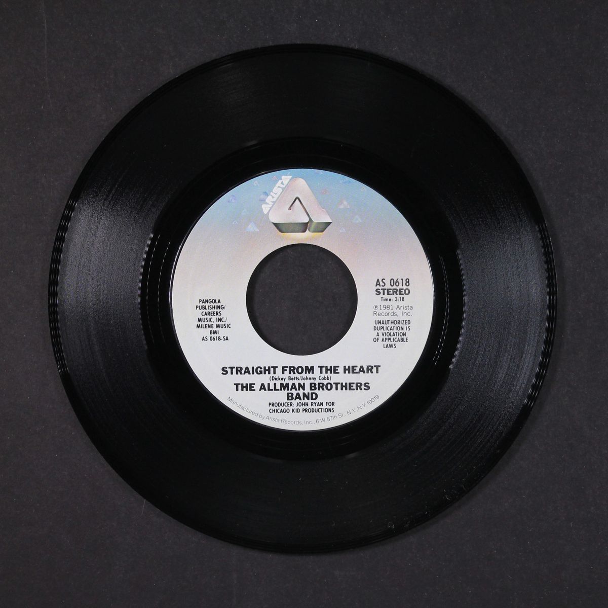 straight from the heart / leavin' by ALLMAN BROTHERS BAND