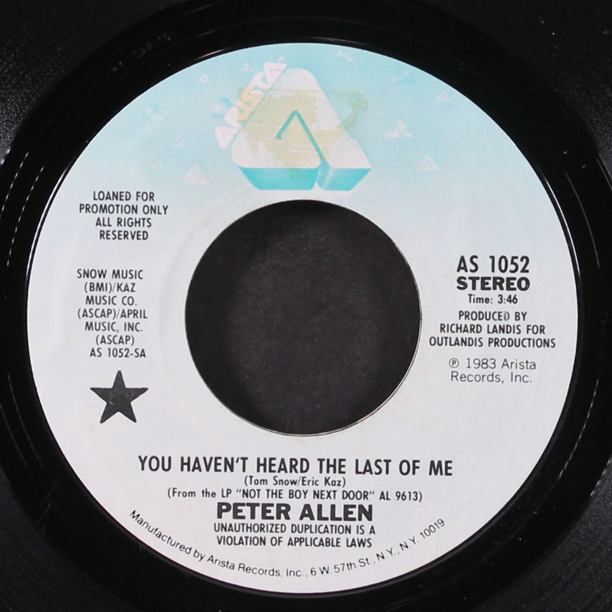 you haven't heard the last of me / mono by PETER ALLEN
