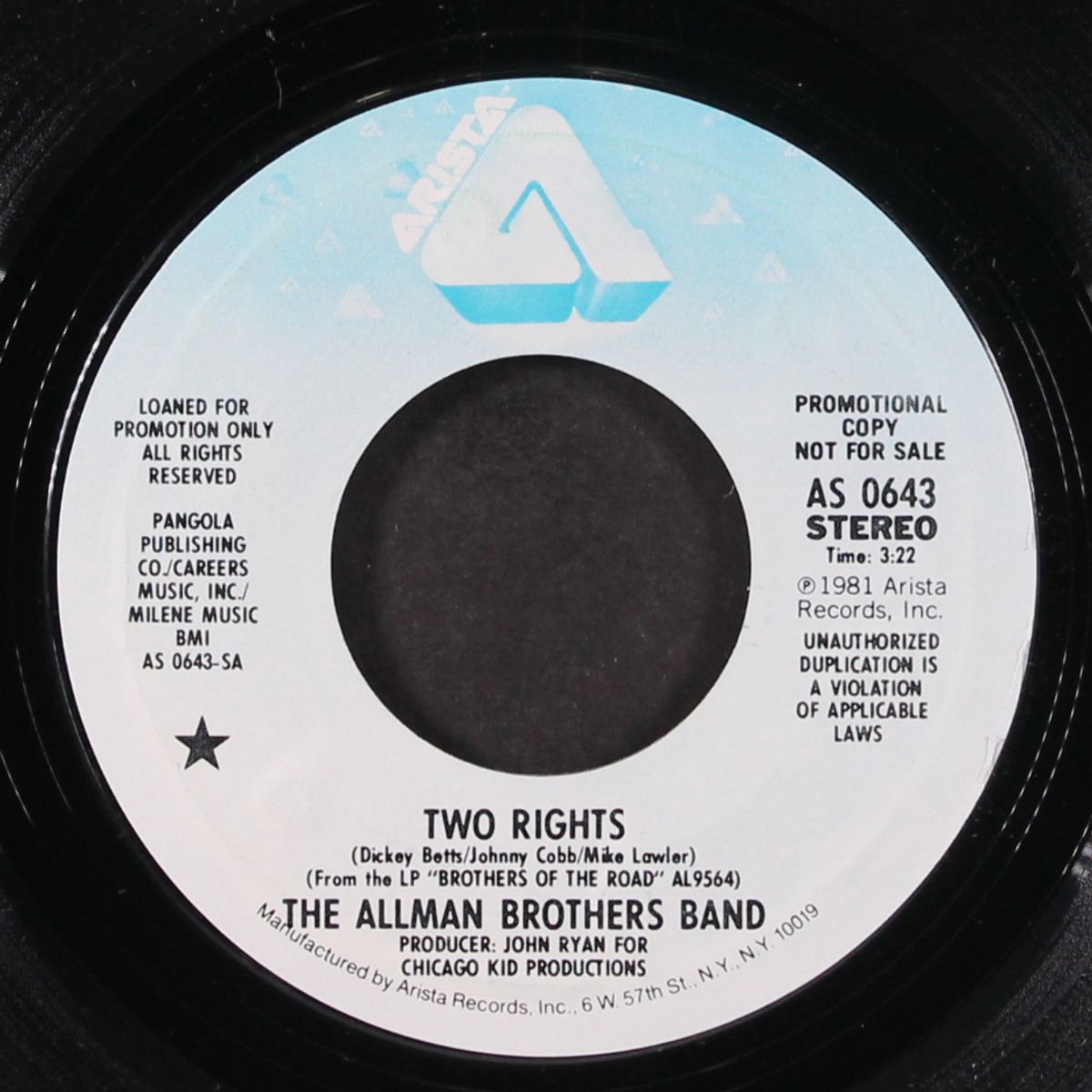 two rights / mono by ALLMAN BROTHERS BAND
