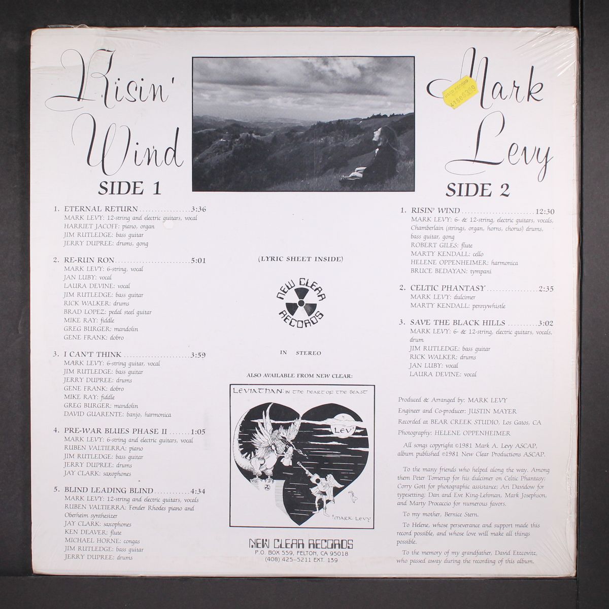 risin' wind by MARK LEVY