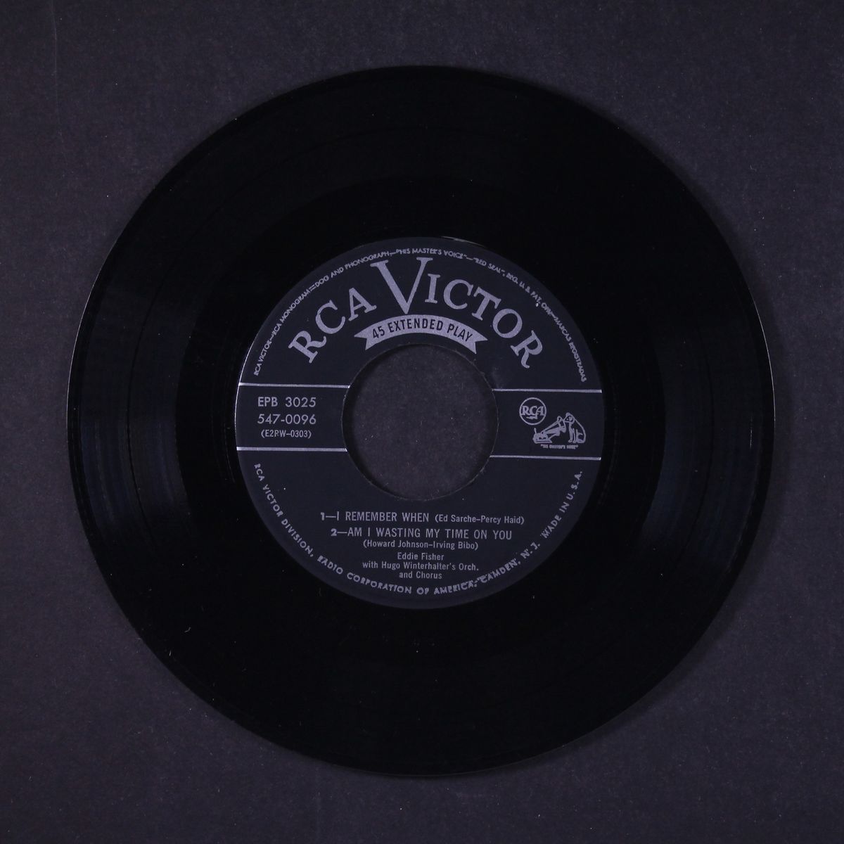sings by EDDIE FISHER