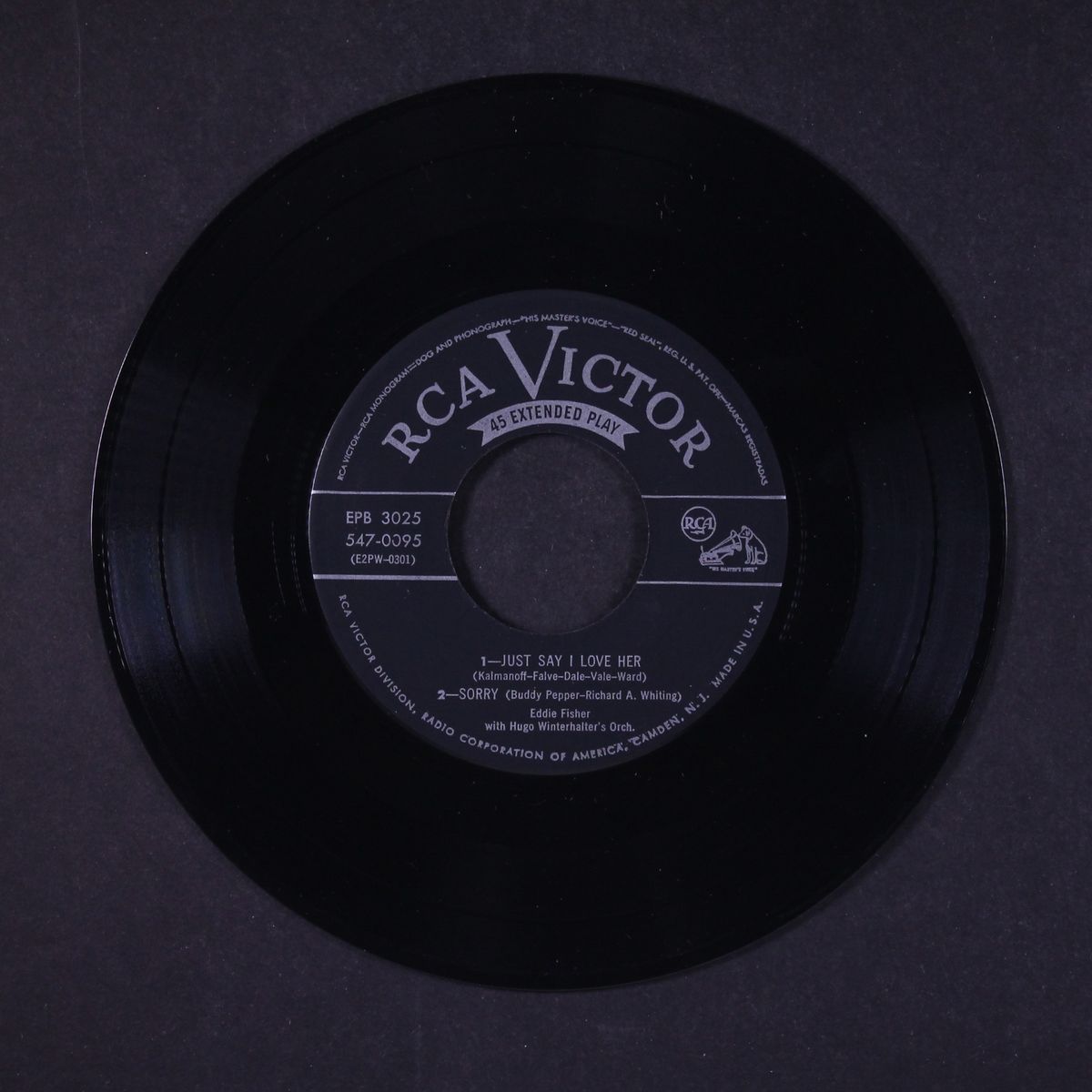 sings by EDDIE FISHER
