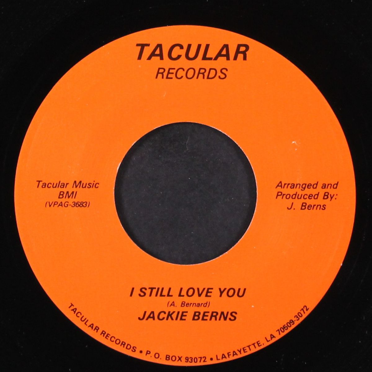 i still love you / hurting over you by JACKIE BERNS