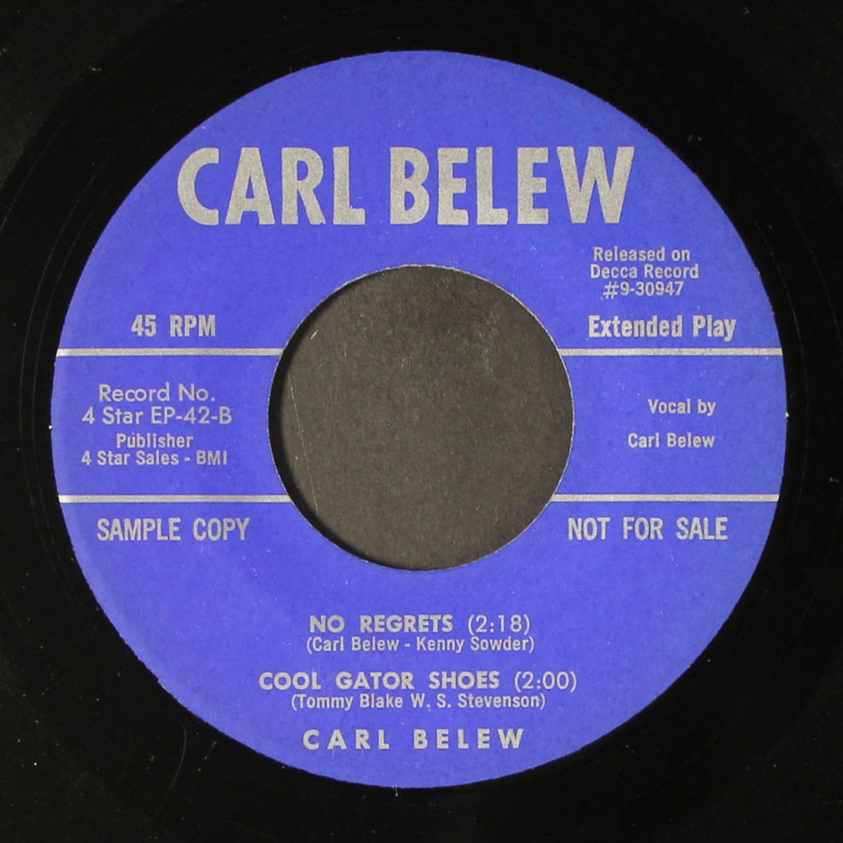 gotta lot of rhythm in my soul + 1 / cool gator shoes + 1 by PATSY CLINE / CARL BELEW