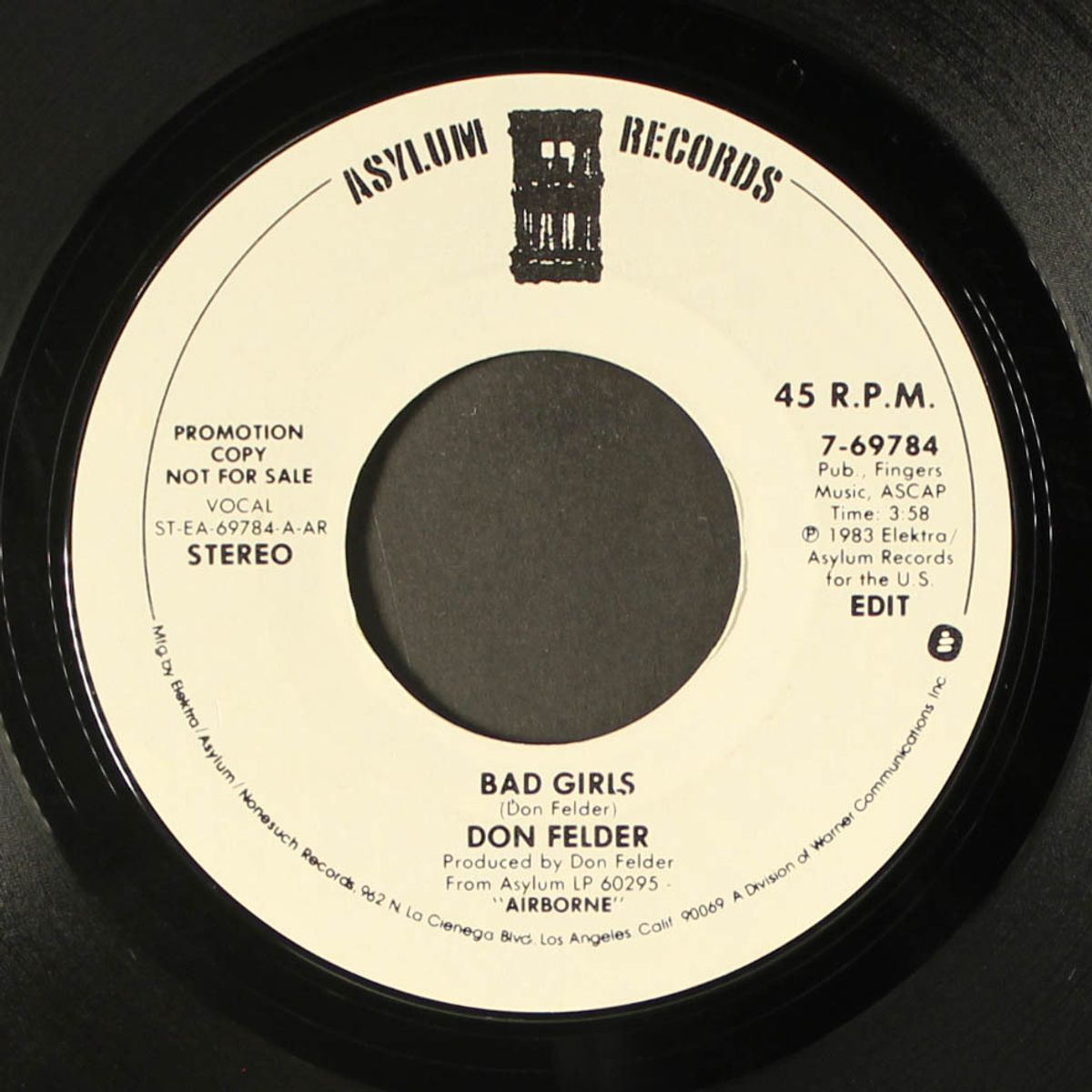 bad girls / same by DON FELDER