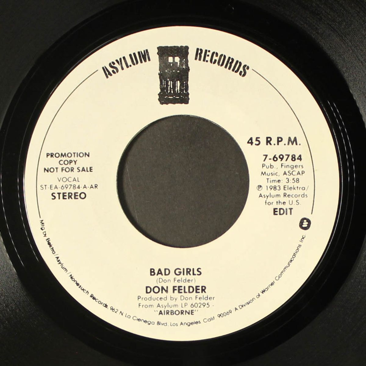 bad girls / same by DON FELDER