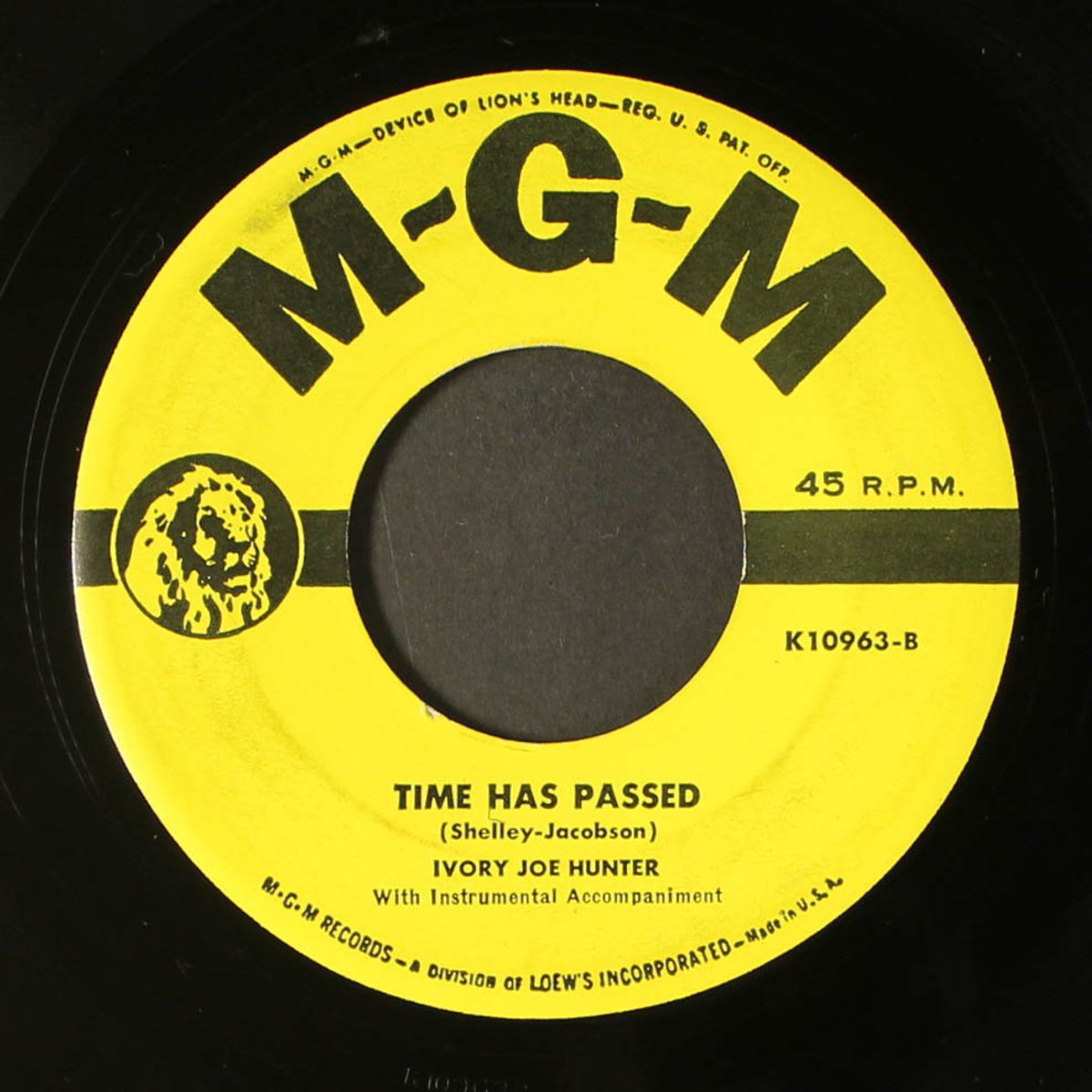 is my pop in there? / time has passed by IVORY JOE HUNTER