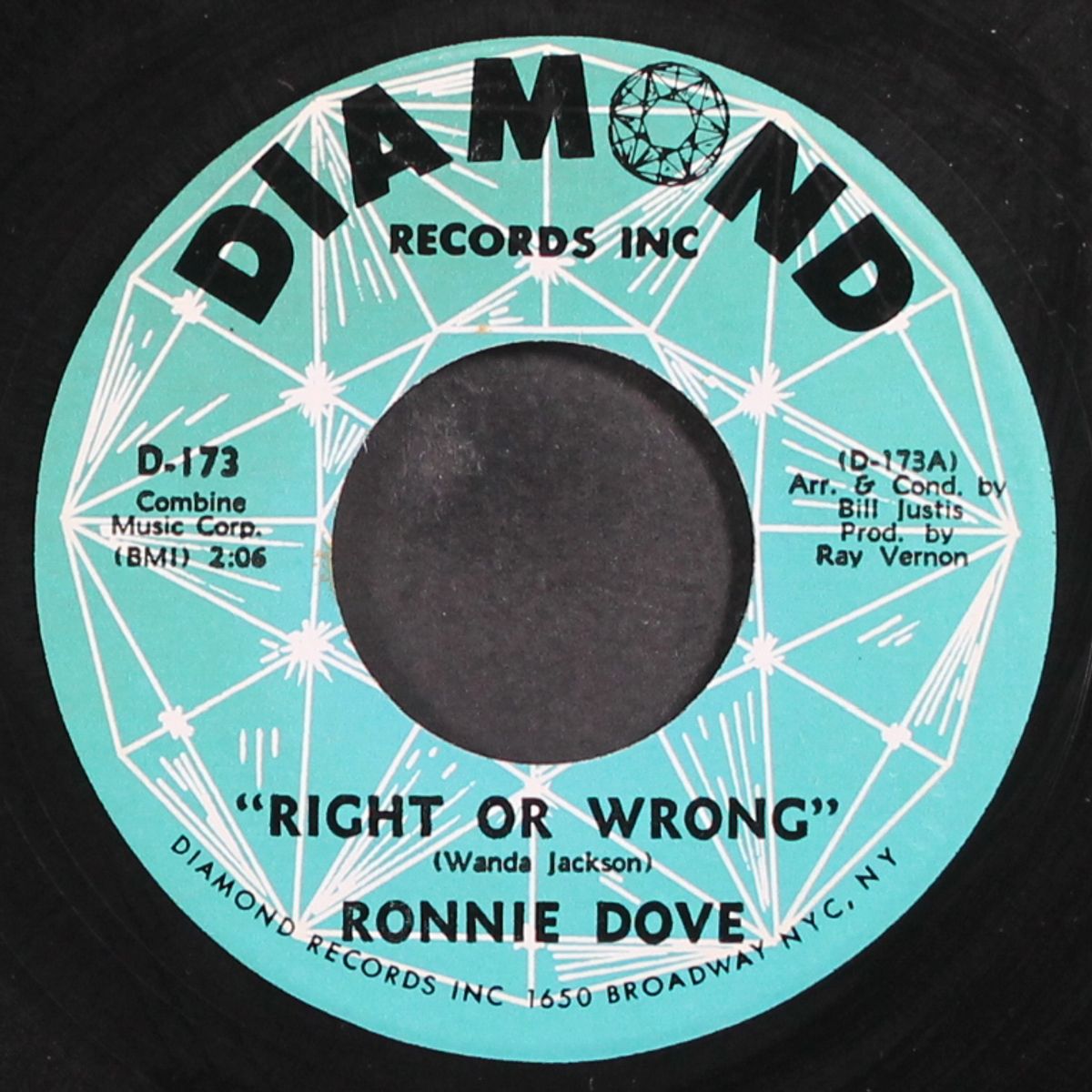 right or wrong / baby, put your arms around me by RONNIE DOVE