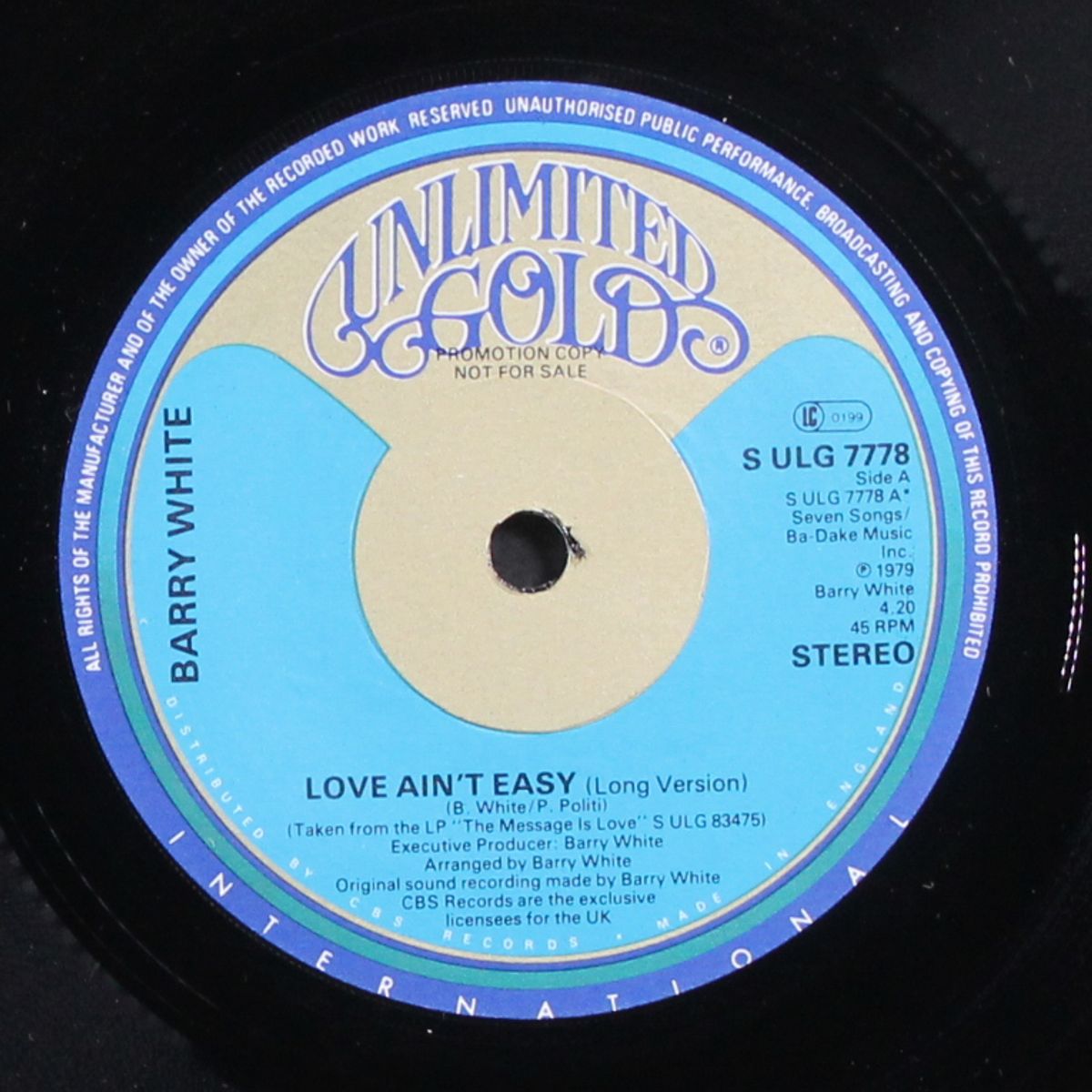 love ain't easy by BARRY WHITE