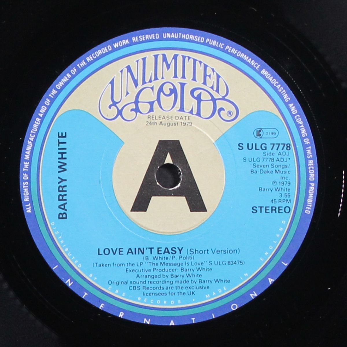 love ain't easy by BARRY WHITE