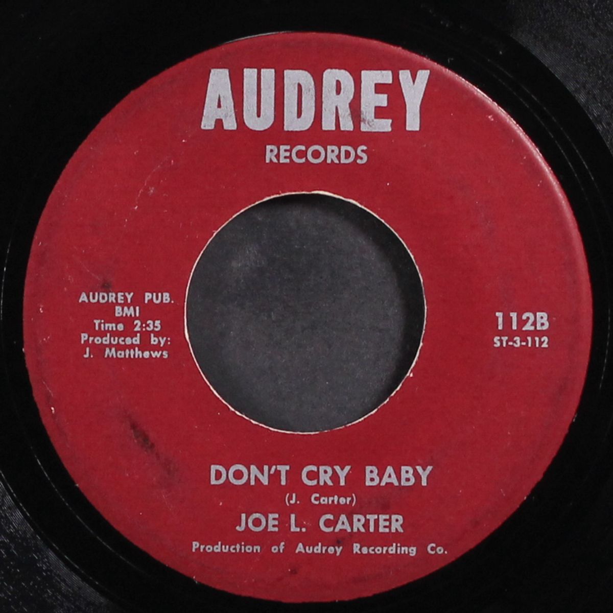 my life story / don't cry baby by JOE L CARTER